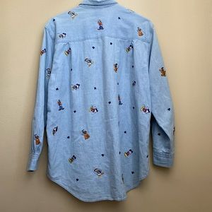 Vintage Disney Embroidered Button Down
